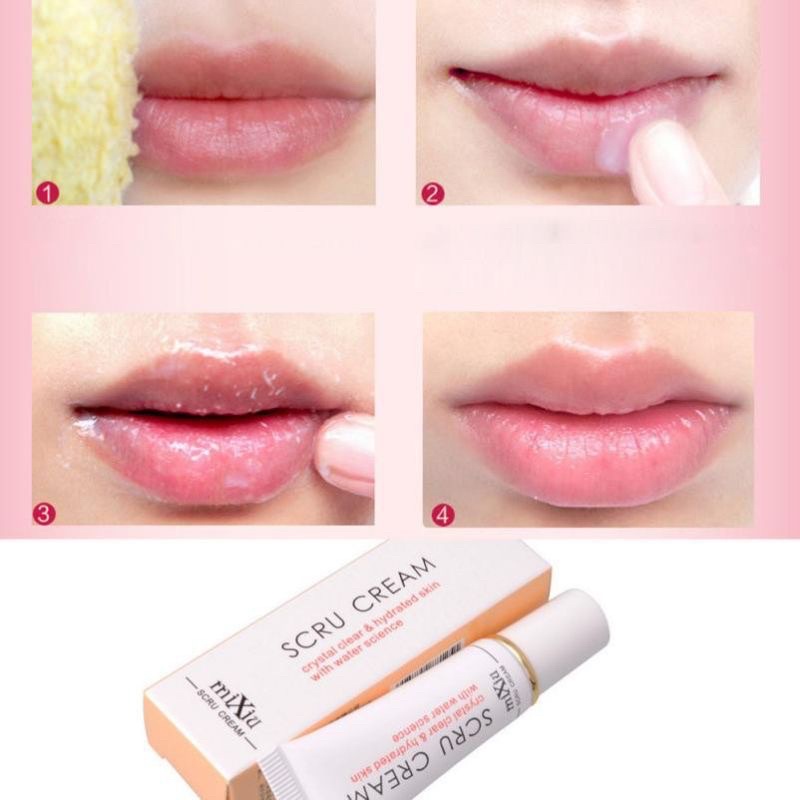 {Bisa kirim instant COD Medan Termurah}MIXUE SCRU CREAM LIP SCRUB PELEMBAB BIBIR SCRUB BIBIR