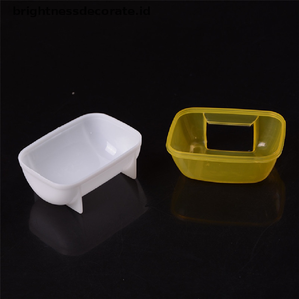 [Birth] Pet Hamster Kamar Mandi Mandi Mandi Pasir Ruangan Sauna Toilet Kandang Mandi Pasir Plastik Bening [ID]