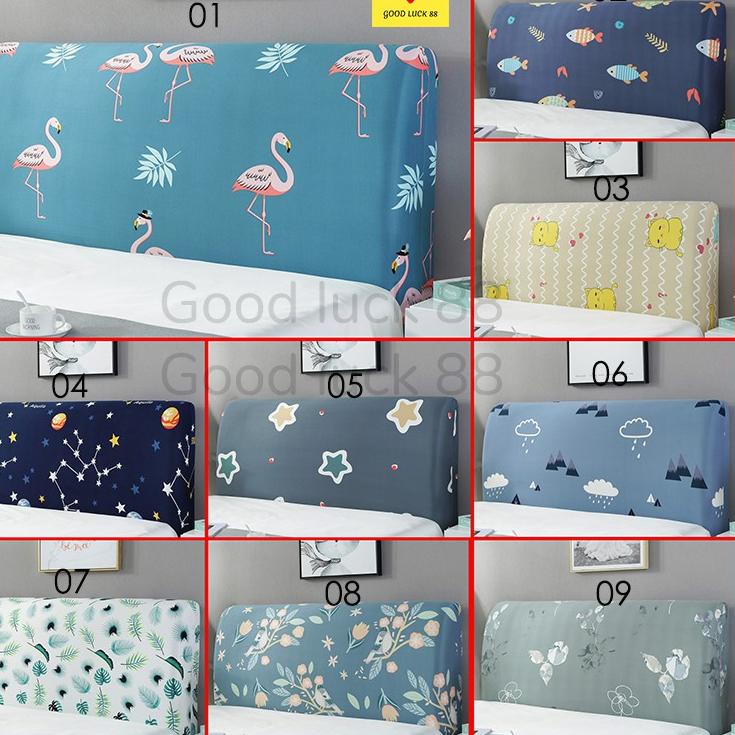 【Penjualan Terbaik】✅COD Cover Sandaran Headboard Kepala Tempat Tidur Springbed Elastis ukuran 160cm 