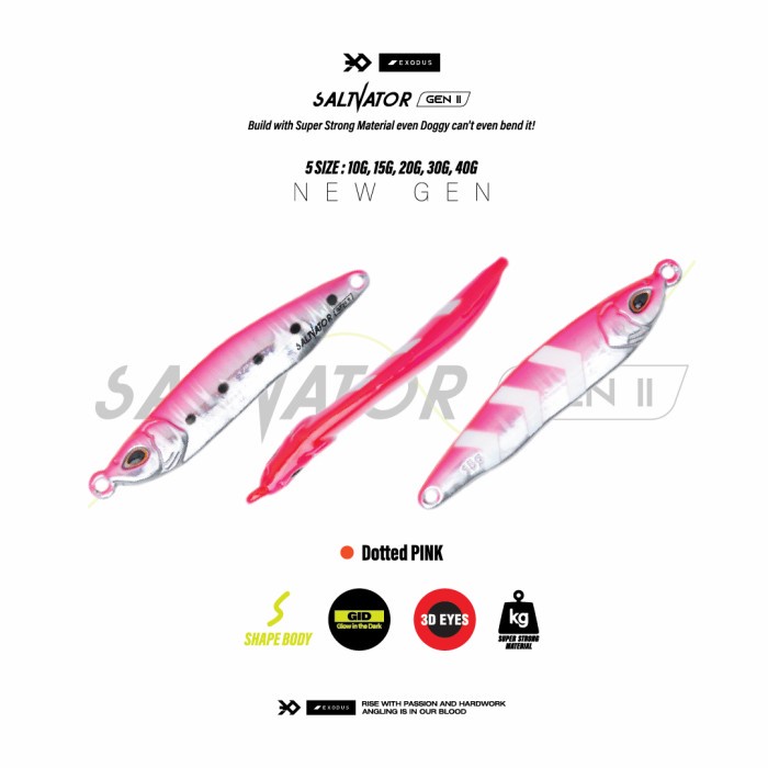 DISKON Exodus Salvator Dotted Pink Jig MURAH