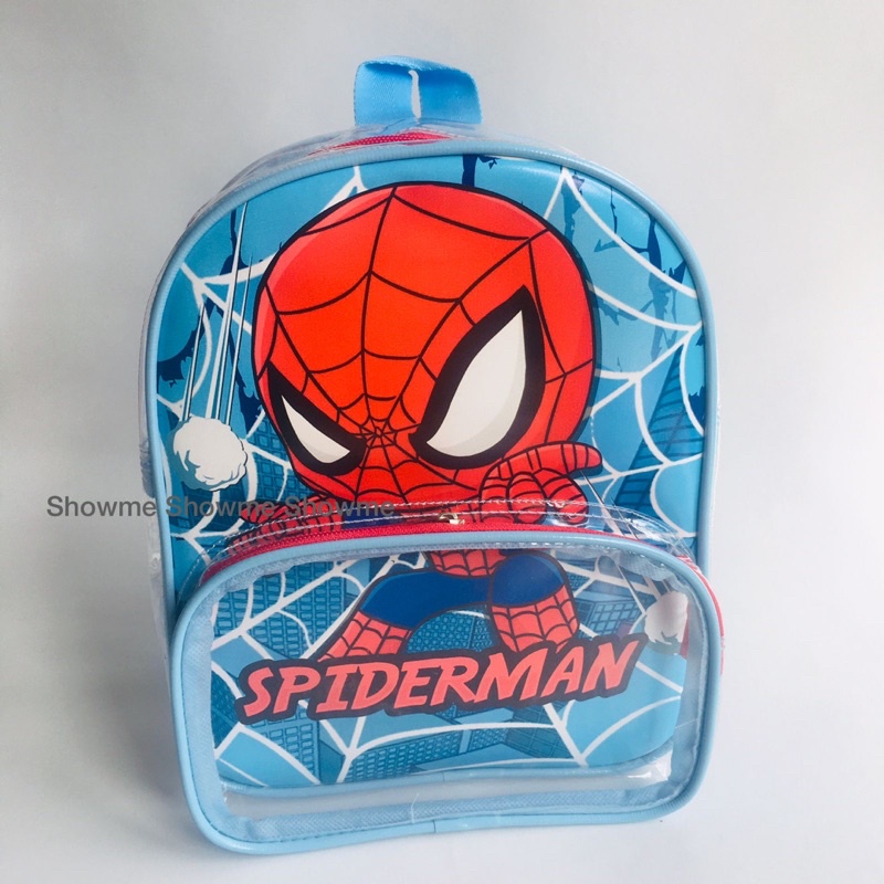 SHOWME TAS RANSEL MIKA ANAK SEKOLAH / MIKA PREMIUM /LUNCH BAG / BINGKISAN / ULANG TAHUN / TAS BOTOL SUSU / TAS BABY / TRAVEL BAGS / TAS MIKA / GOODIE BAG SPIDERMAN  CUTE BLUE