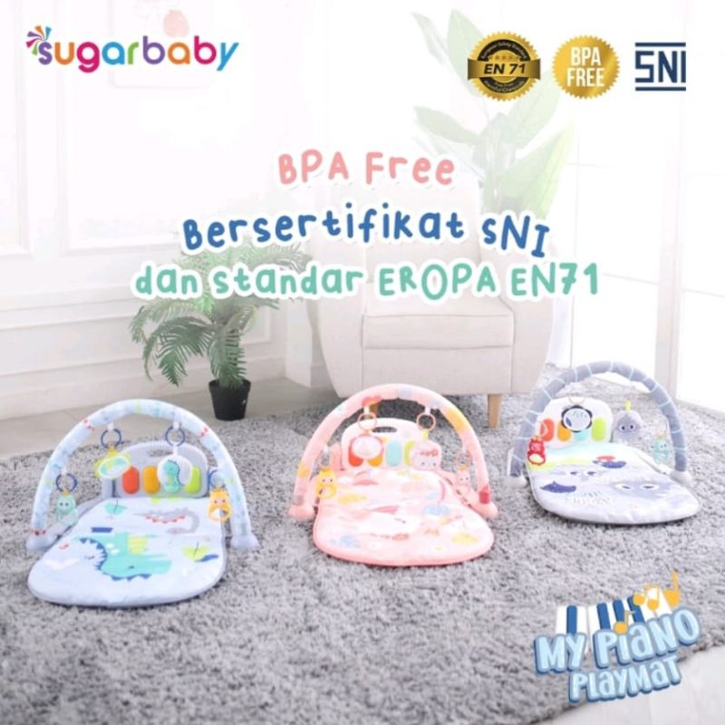 Sugar Baby Playmat My Piano | Playmat Bayi | Mainan Bayi | Piano Playmat / Playgym | Matras Bayi