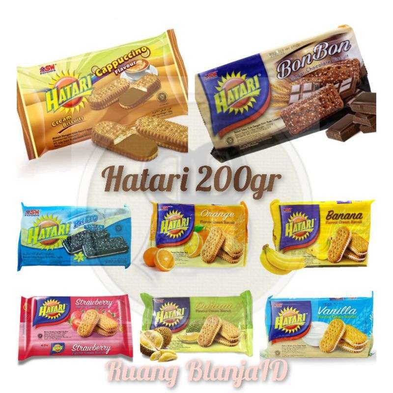 HATARI BISKUIT ANEKA RASA 200GR ROTI HATARI BISKUIT HATARI WAFER HATARI