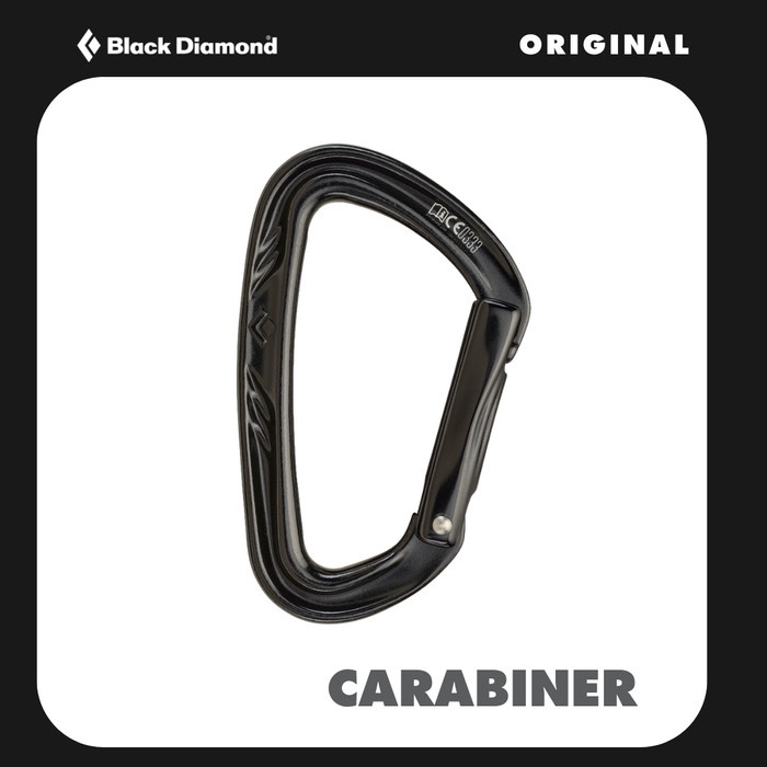 Carb Black Diamond Nitron Straight Carabiner - Alat Panjat Tebing