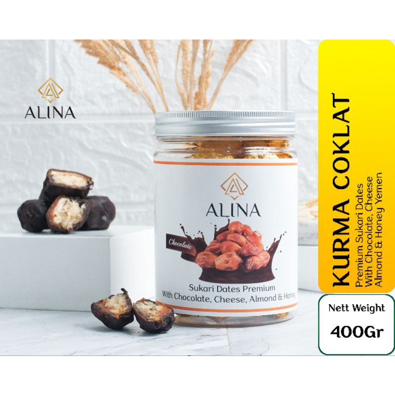 

KURMA ALINA ALMOND KEJU + MADU YAMAN & COKLAT