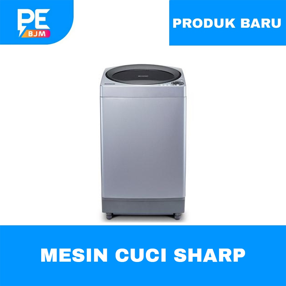 MESIN CUCI SHARP 10 KG TOP LOADING MEGAMOUTH SERIES ES-M1008T-SAK