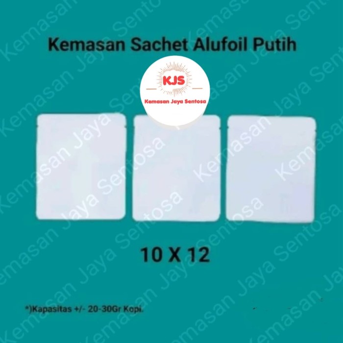 

Terlaris ✨ - Sachet Alufoil Putih 10X12. Kemasan Kopi. Kemasan Sachet Drip. 2.1.23