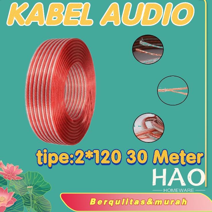 ☇ Kabel listrik transparan/kabel audio/super promo   30Meter/kabel transparan/kabel music ✲