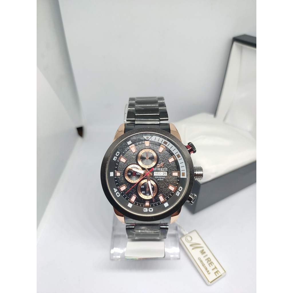 [ ORIGINAL ] JAM TANGAN PRIA MIRETE RT SPORT WATER RESISTANT