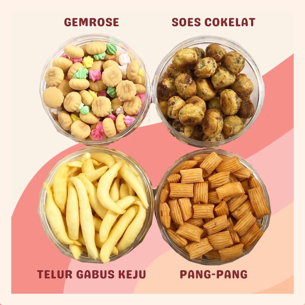 [DELISH SNACKS] Aneka Snack Toples Kue Kering / Kacang Atom / Sumpia Udang / Opak Medan / Cemilan Camilan Asin Gurih Pedas