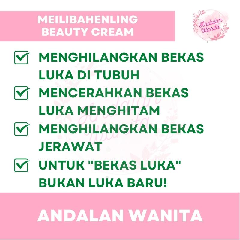 Obat Cream Krim Salep Penghilang Mengobati Luka Kulit Lama Cacar Bekas Jerawat Flek Hitam Keloid Luka Bakar Gatal Knalpot Strech Mark Caesar Mengecilkan Pori Pori Permanen Meilibahenling Melibahenling Meilibaheling Bio Herbal Original 100% BPOM