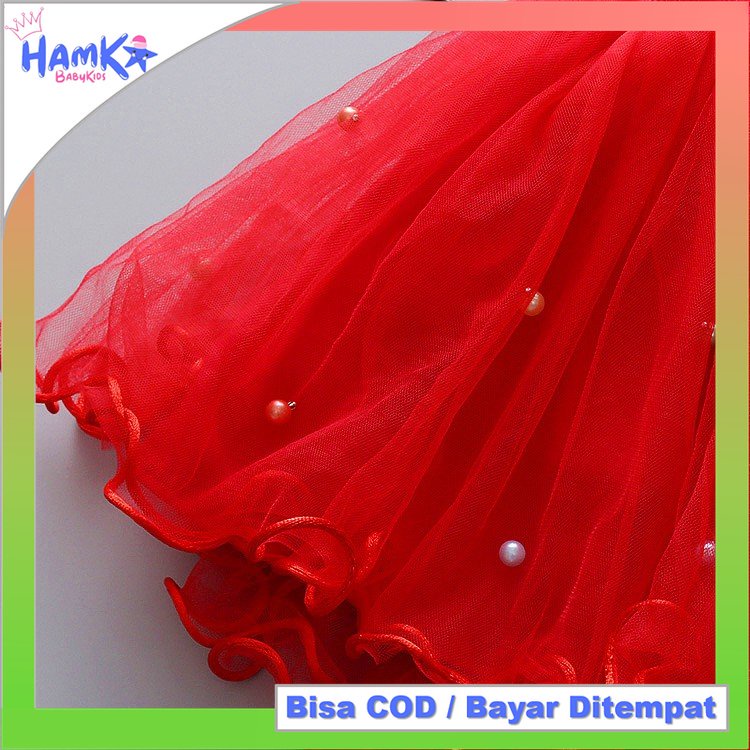 Rok Tutu Anak Bayi Perempuan Import Big Flower Premium Mutiara