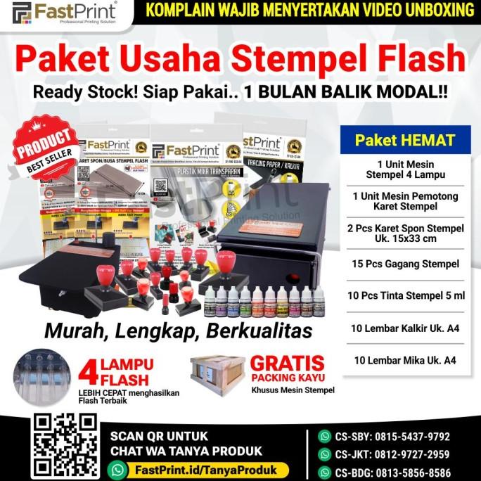 

HARGA DISKON Paket Hemat Mesin Stempel Flash 4 Lampu Premium Bahan Pembuat Stempel
