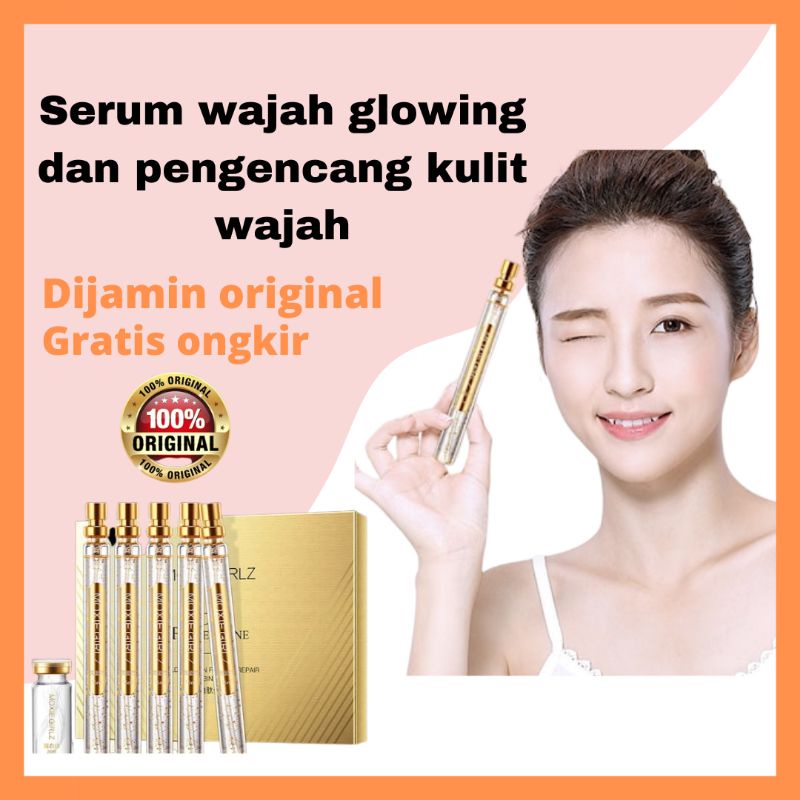 COD SATU SET MOXIE SERUM TANAM BENANG COLLAGEN PROTEIN EMAS TANPA JARUM PENGENCANG WAJAH GLOWING ANT