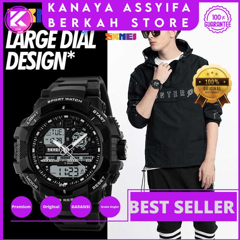 Jam Tanga Pria SKMEI Analog Digital Pria - AD1164