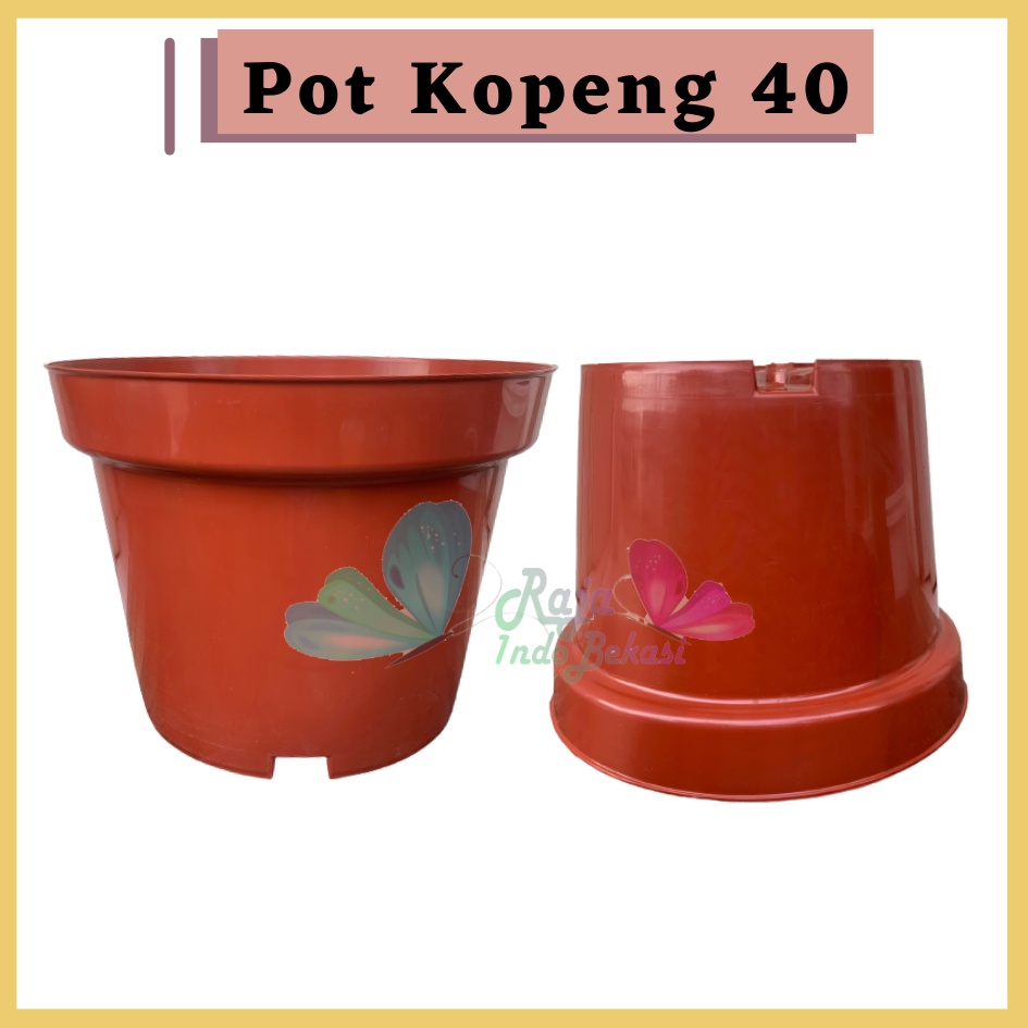 Pot Kopeng 40 Coklat Besar Jumbo Plastik Ukuran 40cm 50cm 70 cm 100cm Pot Putih Besar Jumbo