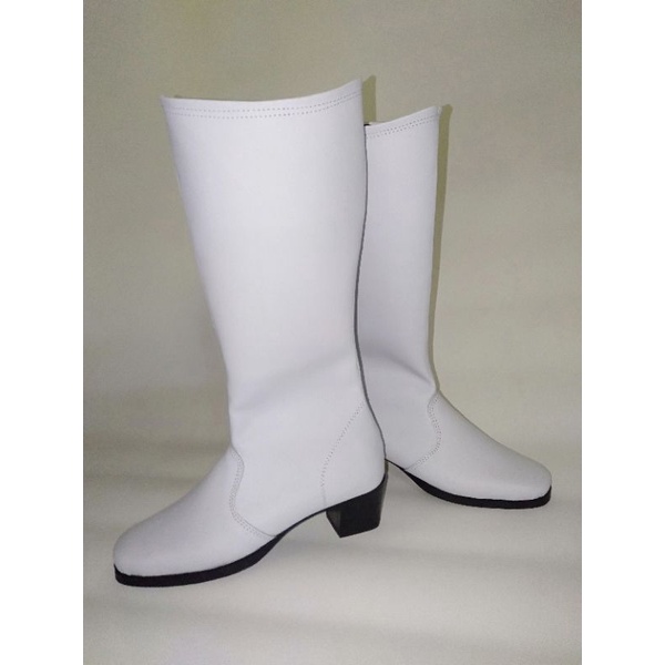 Sepatu mayoret putih / Sepatu boots wanita putih