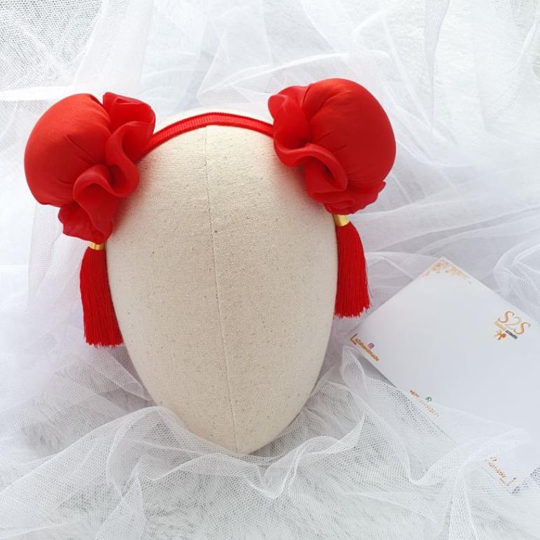 PRODUK- S2S CEPOL CHUNLIE CNY - CEPOL IMLEK BANDANA BAYI IMLEK BANDO ANAK JEPIT RAMBUT GAYA CINA CNY