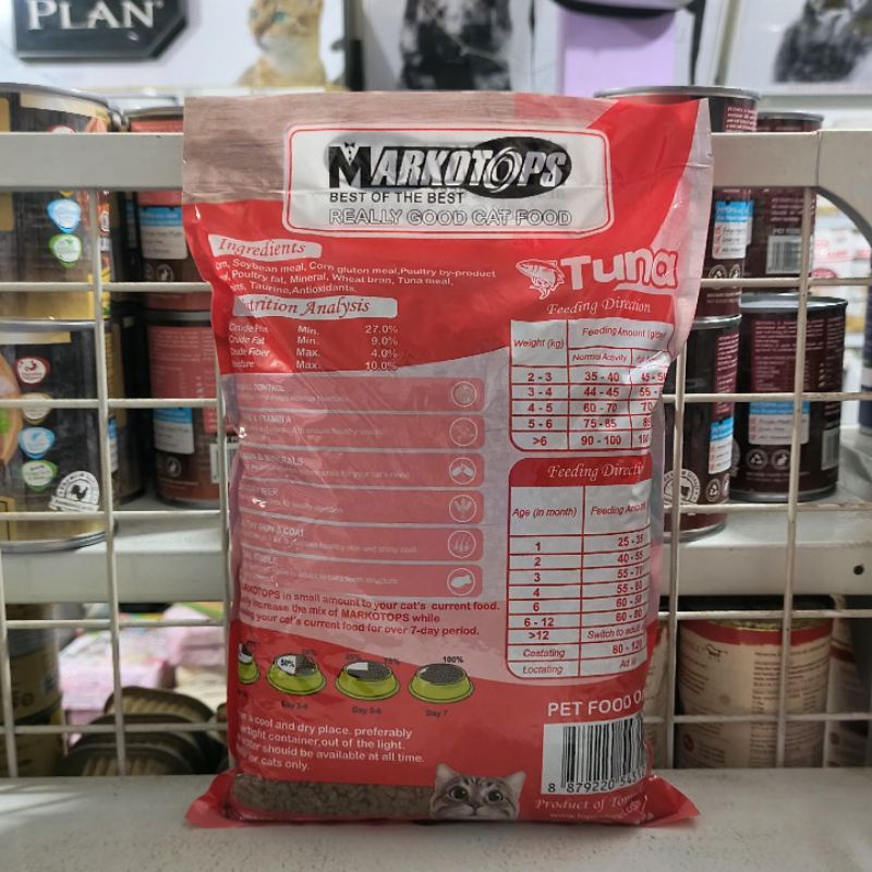 ( 5 PCS ) Makanan Kucing Markotops Tuna All Stages Kemasan 1KG