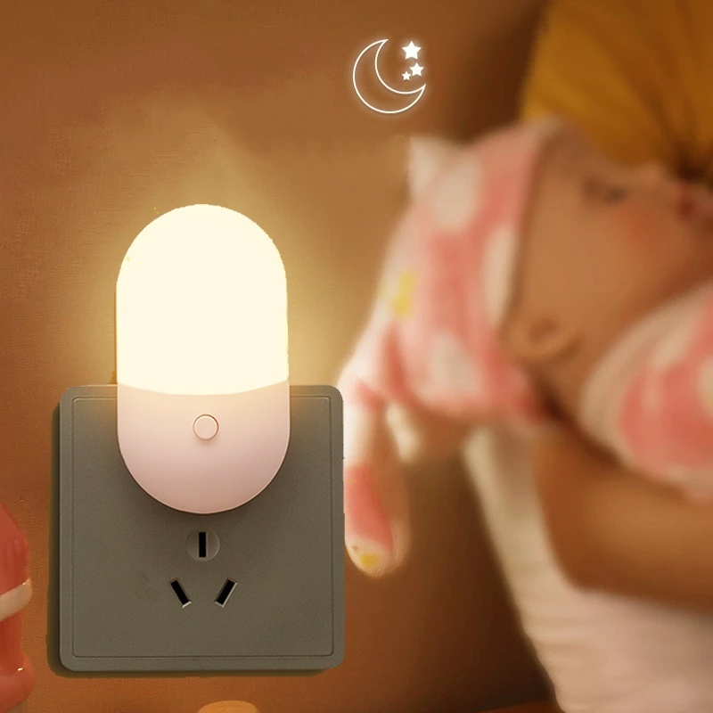 Lampu Malam LED/EU/US Plug Dimmable Cabinet Light/Wireless Night Lamp Lighting/Untuk Bayi Samping Tempat Tidur, Kamar Tidur, Koridor, Dapur/Penjualan Panas