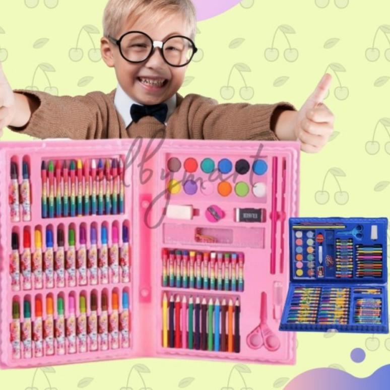 

Terbaik Pensil Warna Crayon Set 86 Pcs Alat Lukis Menwarnai Gambar Set Kado Anak Gift Set Pensil Krayon Colouring Kids Set Stationery ✓