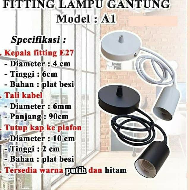 [COD] FITTING E27 VINTAGE BUDDIESSTORE - FITTING LAMPU GANTUNG - KOP PLAFON