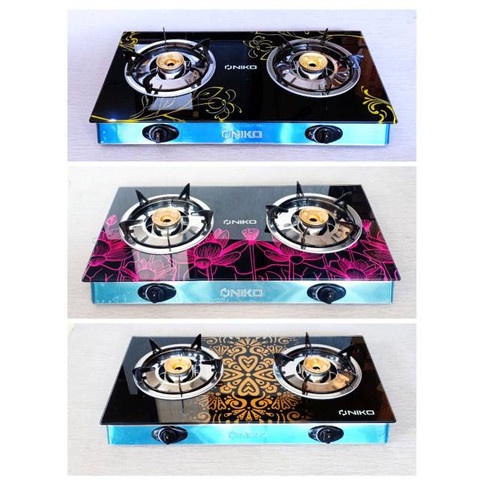 NIKO Kompor Gas 2 Tungku Kaca - Reflection 1 2 3 ORI BERGARANSI MODEL