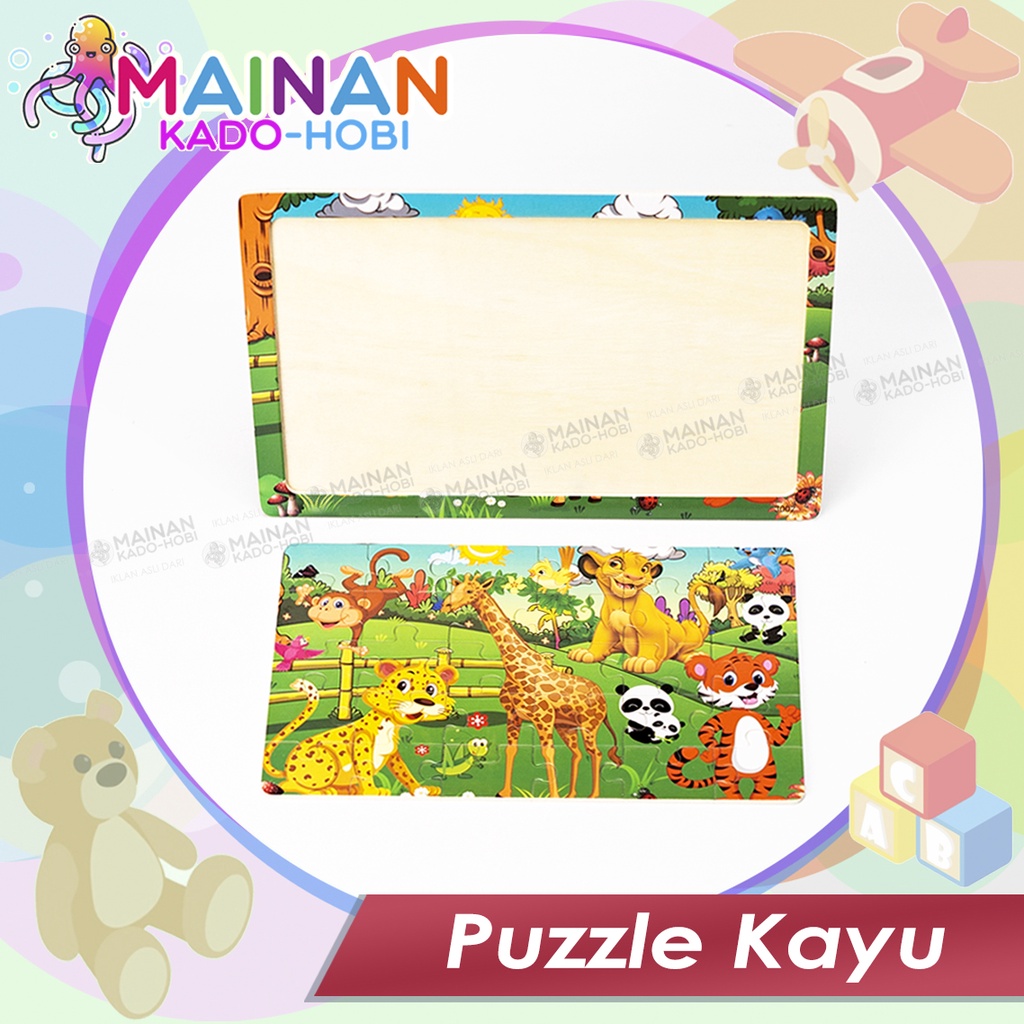 PROMO GROSIR MAINAN ANAK DIY PUZZLE JIGSAW KARAKTER ANIMAL