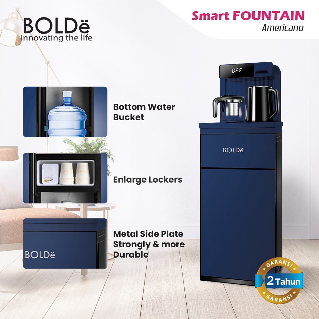 Bolde Super Smart Fountain Americano Panas Dingin Remote Child Lock Garansi Resmi