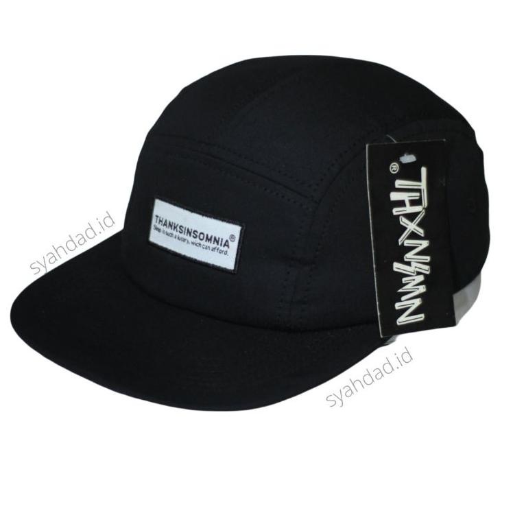 GY.12Ja23ᵁ ◦ TOPI DISTRO 5 PANEL THANKSINSOMNIA PRIA WANITA ORIGINAL TOPI LIMA PANEL BORDIR - FIVE P