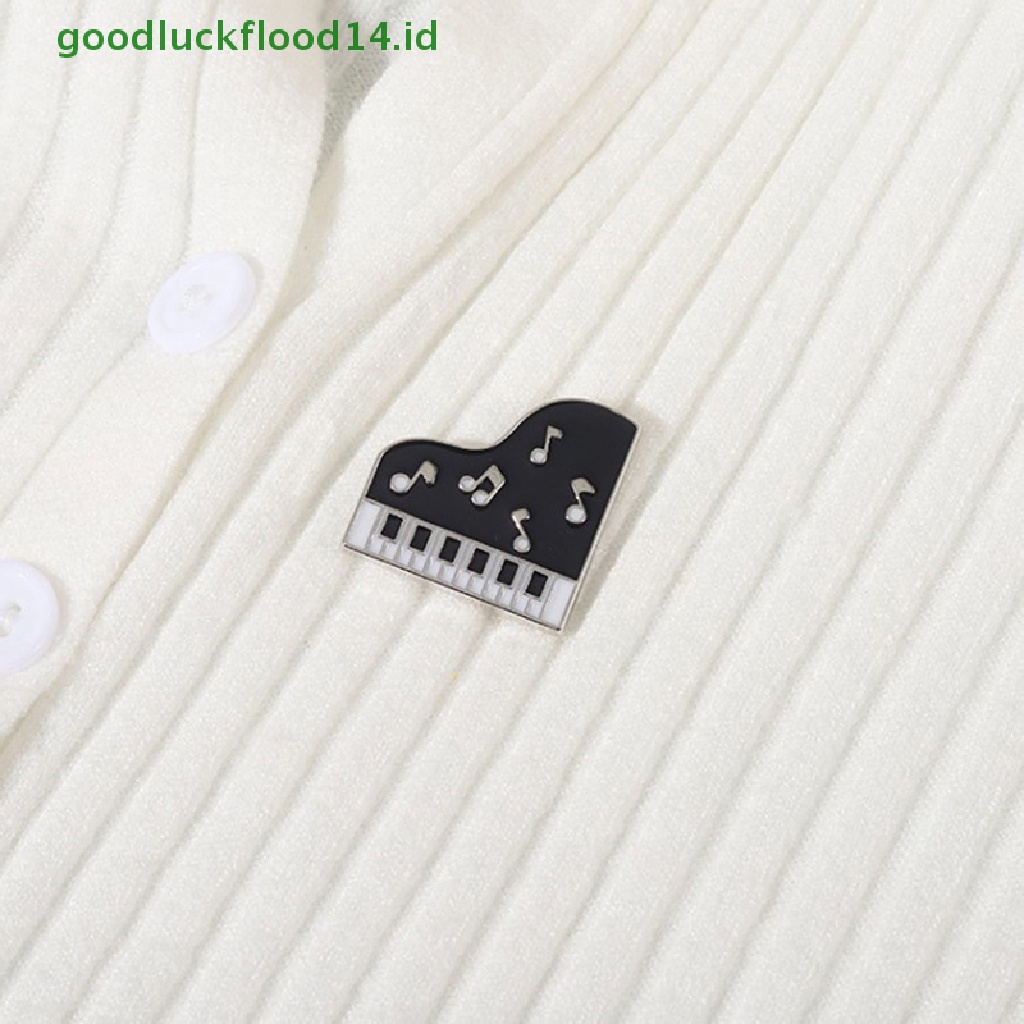 [GOOGFOUR] Musik Rock Enamel Pin Lencana Musik Perhiasan Note Lapel Pakaian Ransel Custom Hujan Bros Kartun Anak Hadiah Teman Aksesoris [TOP]