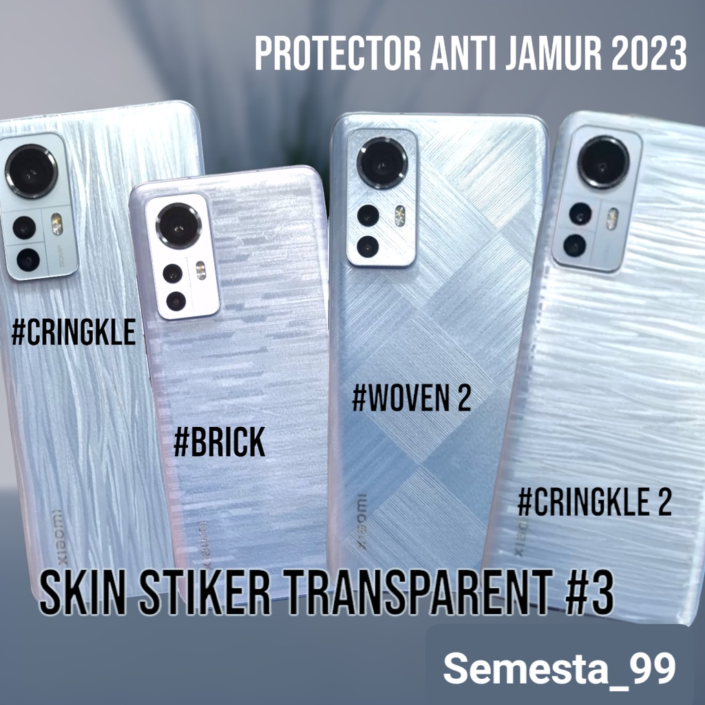 Skin Back Stiker 3D VIVO X100/X100 Pro/X90/X90 Pro/X80/X80 Pro/X70/X70 Pro/X60 Pro/X50/X50 Pro Garsk