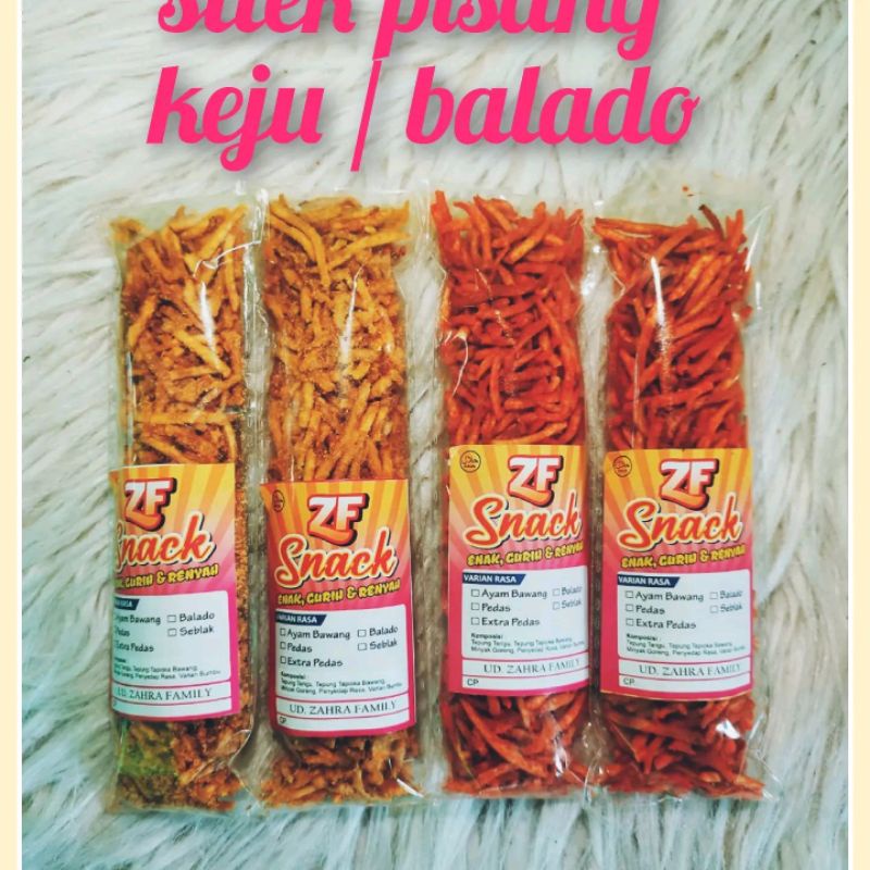 

stiek pisang keju/balado 10rb 5pcs berat 45gr