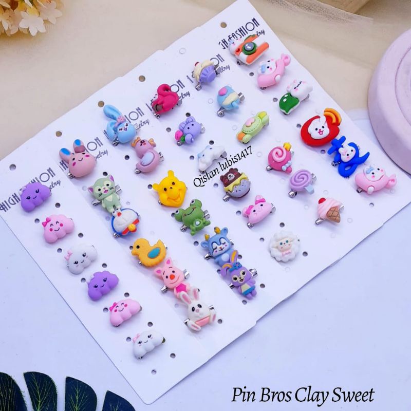 Pin Bros Clay isi 6 pcs