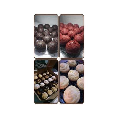 

Kue sus classic isi Vannila dengan topping