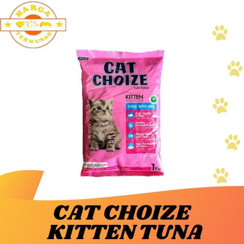 Cat Choize Kitten Cat Food Tuna Milk 1 kg / Makanan Anak Kucing 1kg