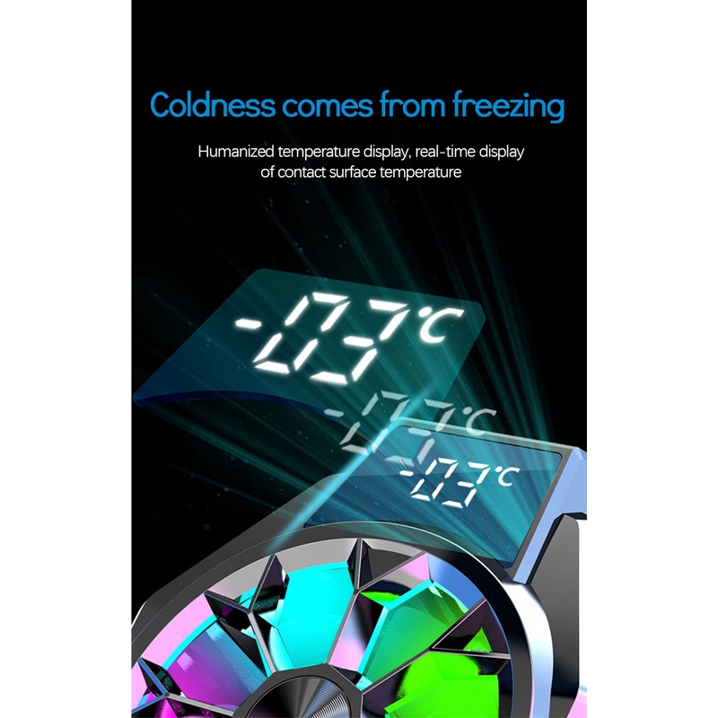 X9  Kipas Pendingin HP Mobile Cooling Funcooler  Kipas Gaming Radiator Fan Cooler  Cooling Fan Gaming PUBG MLBB