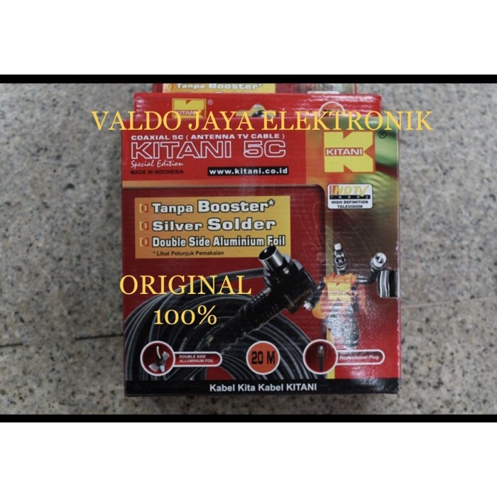 ✿ BISA COD✿ KITANI Kabel Antena Kitani 20 M Kabel TV Kitani 20 Meter ORIGINAL