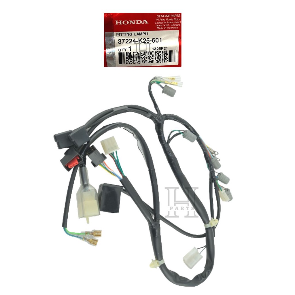 KABEL BODY BAGIAN SPEEDOMETER SOCKET COMP PITTING LAMPU NEW ESP BEAT FI POP ESP CBS 2015-2016 STATER HALUS 37224-K25-601 ORIGINAL AHM HONDA HGP