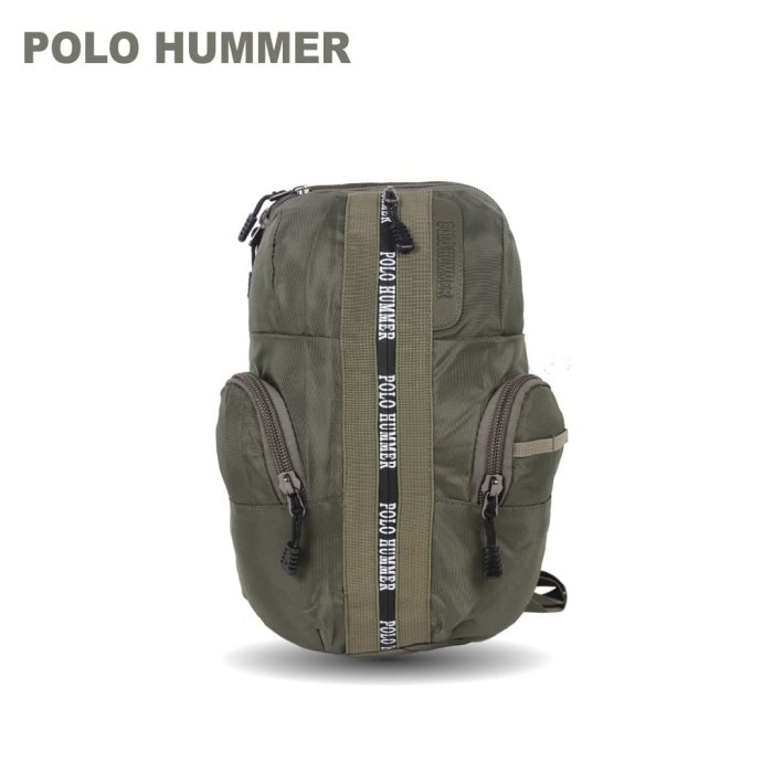 [KLIKTAS] Tas Slempang pria impor POLO HUMMER- PH 3301 - Sling Bag USB