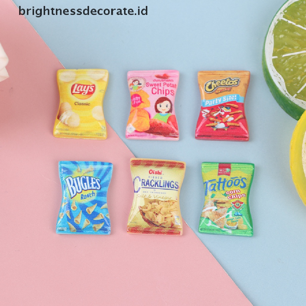 [Birth] 10pcs 1: 12 1: 6rumah Boneka Simulasi Miniatur Permen Boneka Aksesoris Dapur [ID]