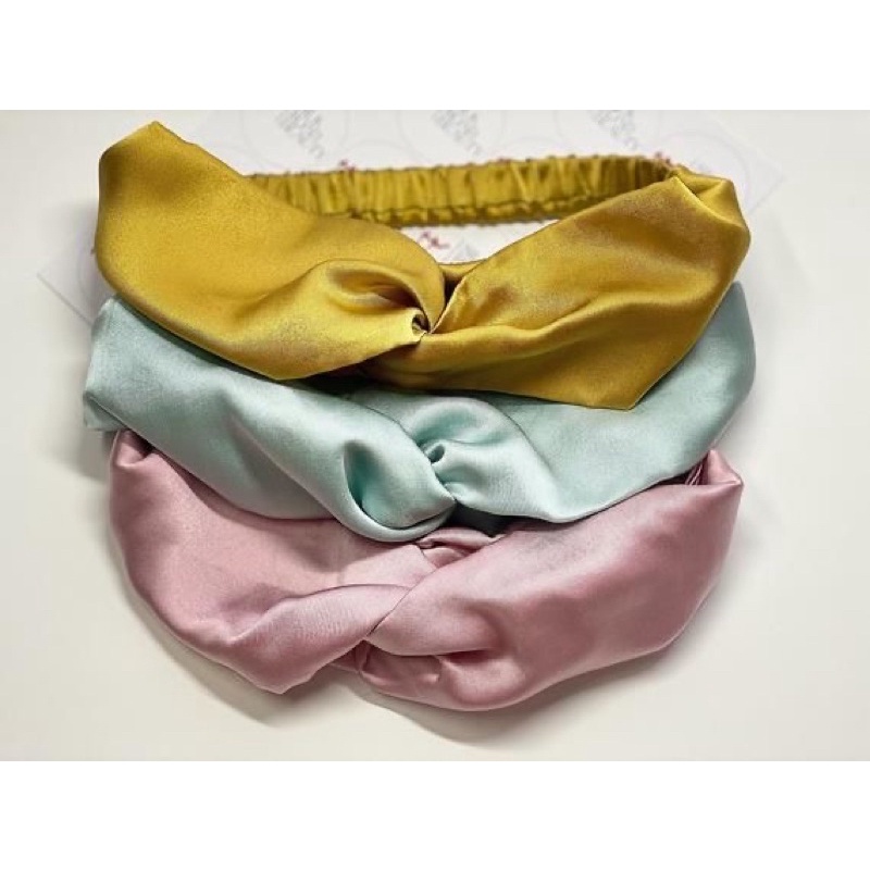 Jual BANDANA SILANG BANDANA SATIN BANDANA KOREA HEADBAND DEWASA BANDO