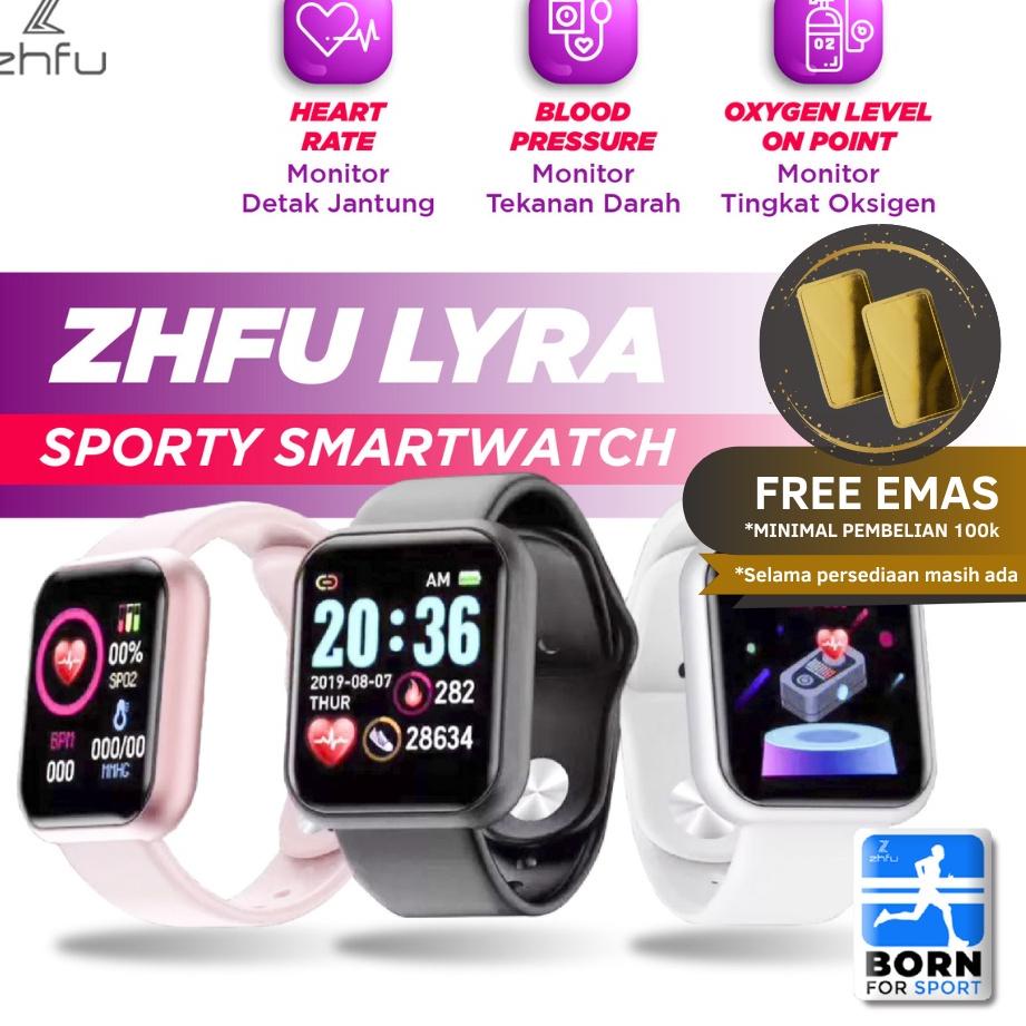 12.12 ✨SALE✨ Zhfu Lyra Smart Watch Jam Tangan Pintar Sport Health Heart Rate Oxygen Smartwatch 