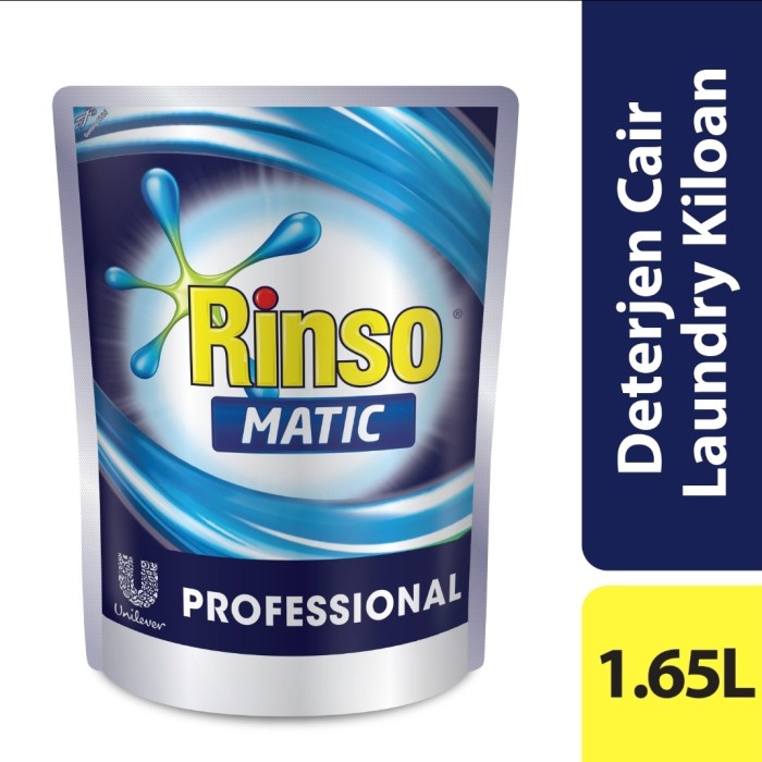 RINSO CAIR MATIC Professional 1,65 L Detergen Laundry Kiloan Liquid