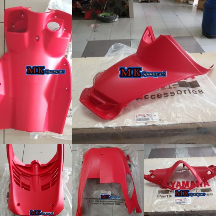 PAKET FULL SET BODY KASAR MIO J WARNA MERAH (5pcs) ORIGINAL YAMAHA