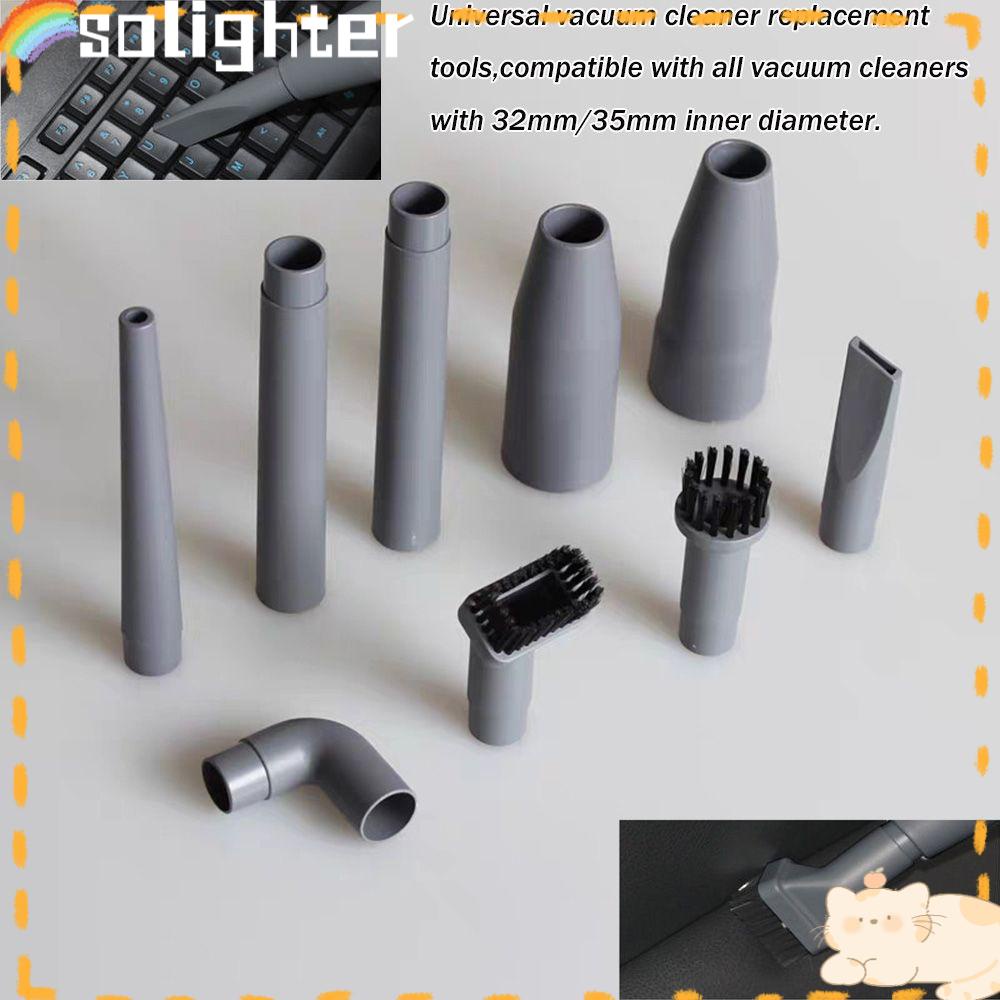 Solighter Vacuum Cleaner Kepala Sikat Nozzle Plastik Alat Bersih Universal Sikat Sudut Multifungsi