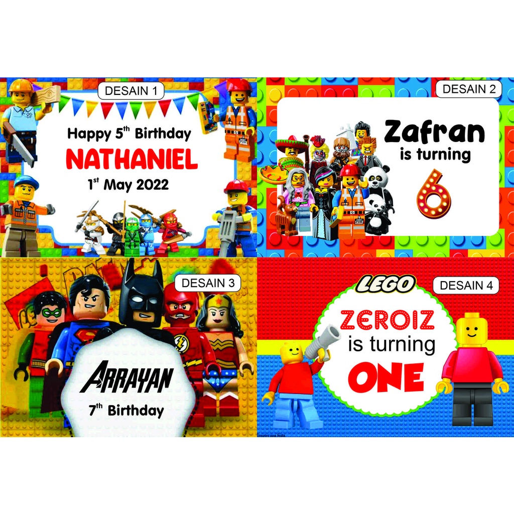 

STIKER LABEL GOODYBAG BENTO MOTIF LEGO