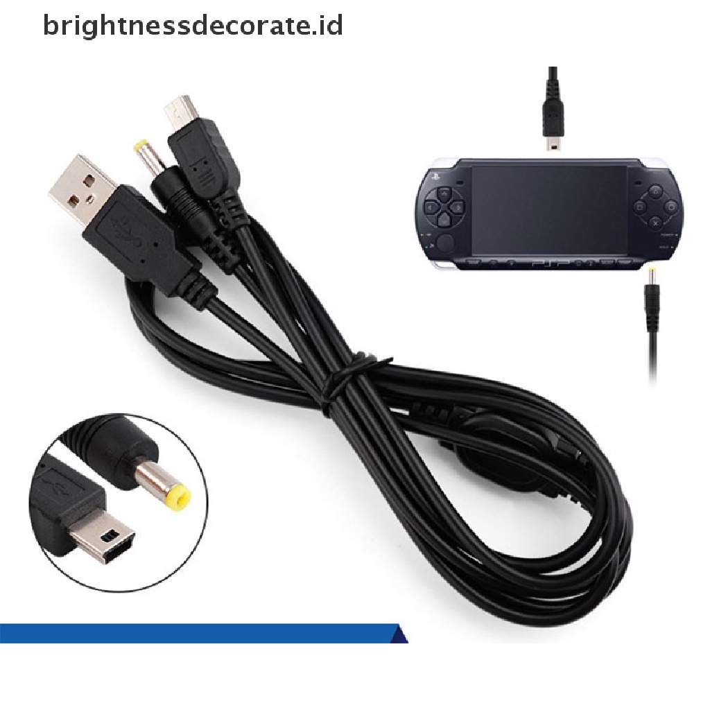 [Birth] Kabel Data USB 2-In-1 Charger Charging Cord Untuk PSP 2000 3000aksesoris Gaming [ID]