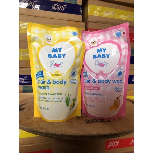 [POUCH] My Baby Hair &amp; Body Wash REFILL 400 ml