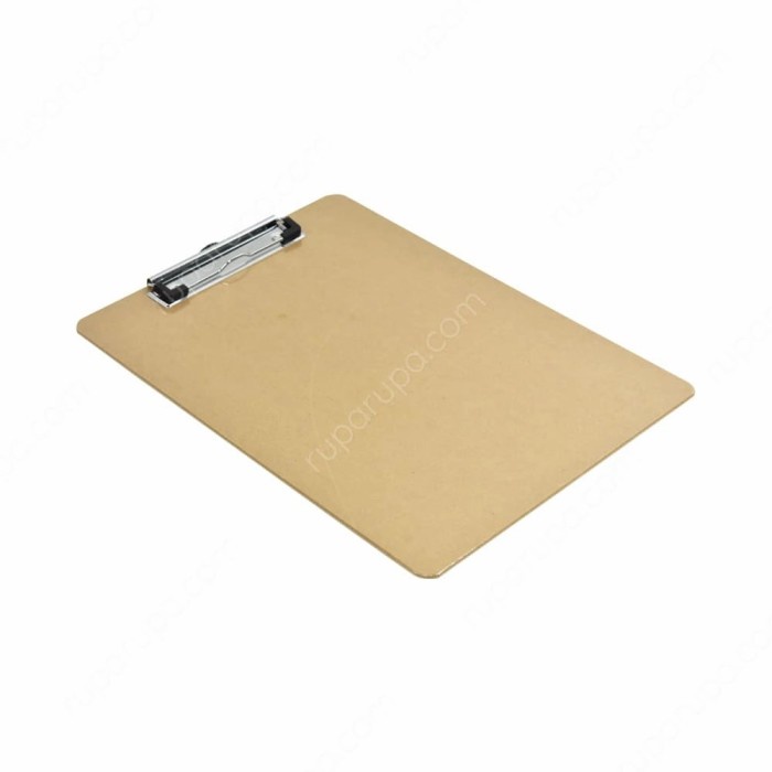 

Paja Papan Clipboard/Alas Tulis - Mdf A4